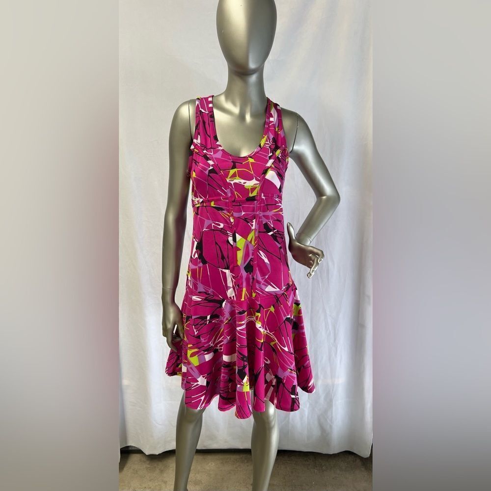 NVO Golf Dress Structured Torso with Boning Fun Pattern size Small